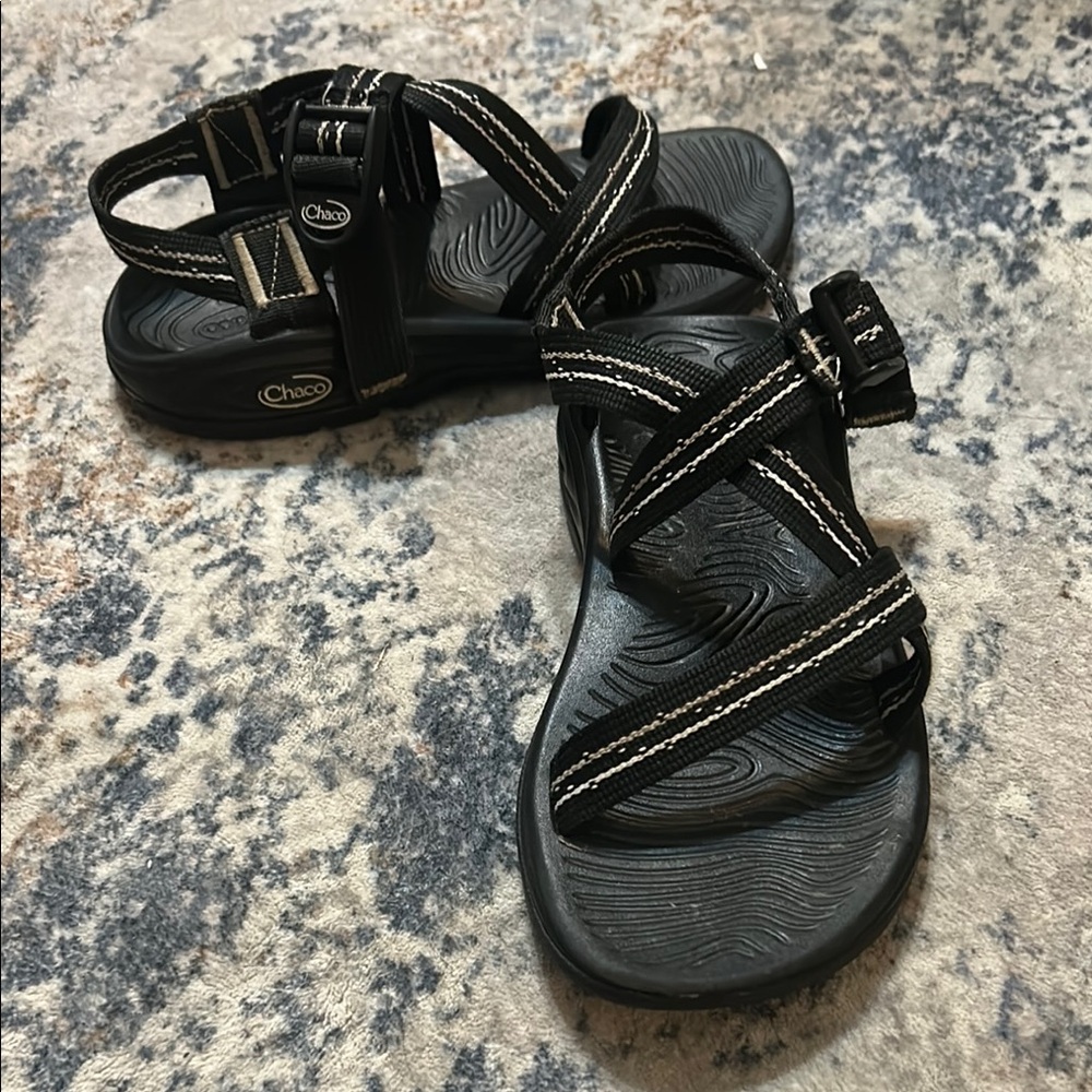 Chaco Black Strappy Sandals